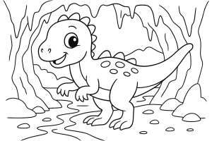 Kolorowanka Dinozaury