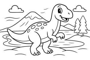 Kolorowanka Dinozaury