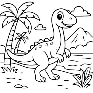 Kolorowanka Dinozaury