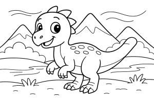 Kolorowanka Dinozaury