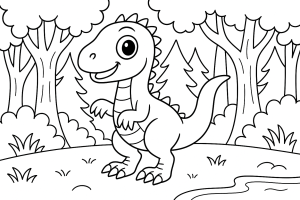 Kolorowanka Dinozaury