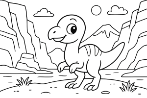 Kolorowanka Dinozaury