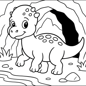 Kolorowanka Dinozaury