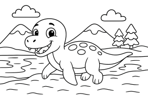 Kolorowanka Dinozaury