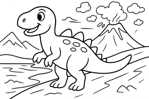 Kolorowanka Dinozaury