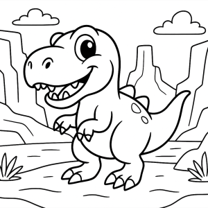 Kolorowanka Dinozaury
