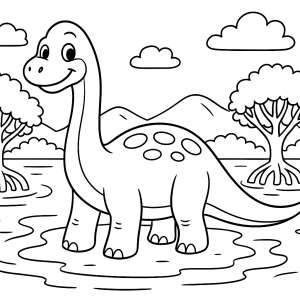 Kolorowanka Dinozaury