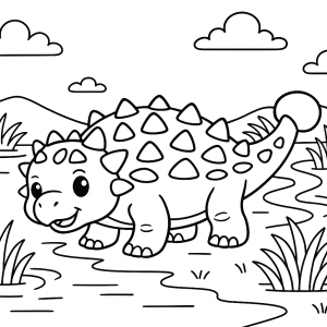 Kolorowanka Dinozaury