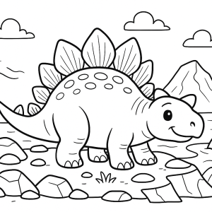 Kolorowanka Dinozaury