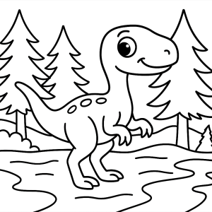 Kolorowanka Dinozaury
