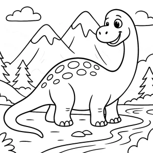 Kolorowanka Dinozaury