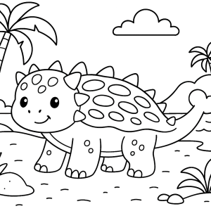 Kolorowanka Dinozaury
