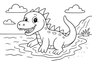 Kolorowanka Dinozaury
