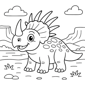 Kolorowanka Dinozaury