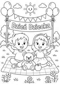 Kolorowanka Dzień Dziecka