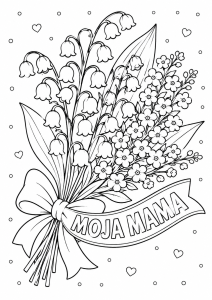 Kolorowanka Dzień Matki