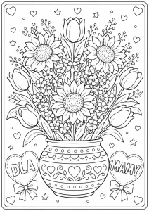 Kolorowanka Dzień Matki