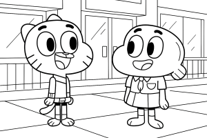 Kolorowanka Gumball