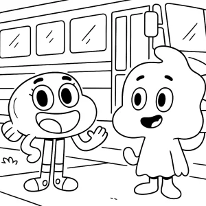 Kolorowanka Gumball