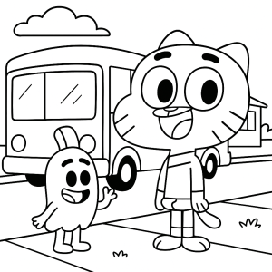 Kolorowanka Gumball