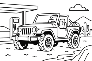 Kolorowanka Jeepy