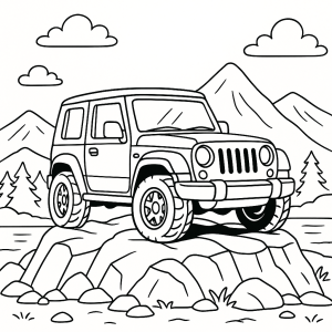 Kolorowanka Jeepy
