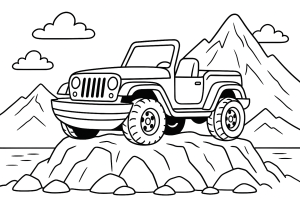 Kolorowanka Jeepy