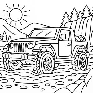 Kolorowanka Jeepy