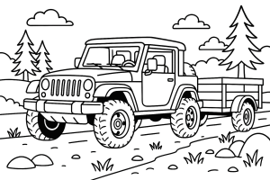 Kolorowanka Jeepy