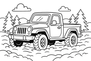 Kolorowanka Jeepy