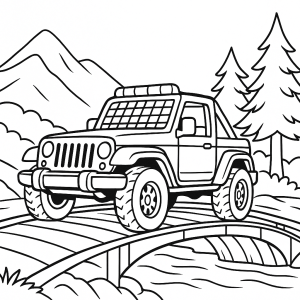 Kolorowanka Jeepy
