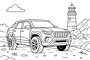 Kolorowanka Jeepy