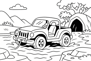 Kolorowanka Jeepy
