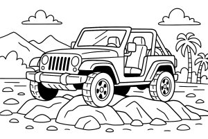 Kolorowanka Jeepy