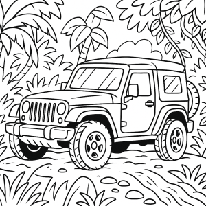 Kolorowanka Jeepy