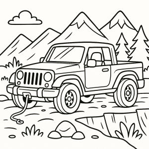 Kolorowanka Jeepy