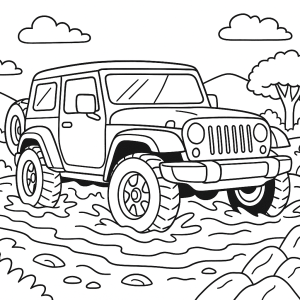 Kolorowanka Jeepy