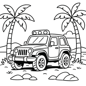 Kolorowanka Jeepy