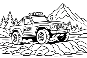 Kolorowanka Jeepy