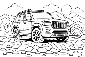 Kolorowanka Jeepy
