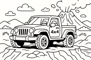 Kolorowanka Jeepy