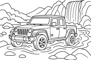 Kolorowanka Jeepy