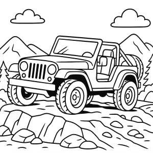 Kolorowanka Jeepy
