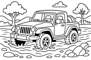 Kolorowanka Jeepy
