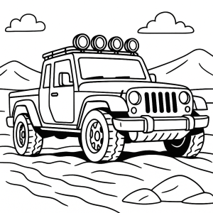 Kolorowanka Jeepy