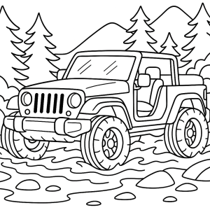 Kolorowanka Jeepy