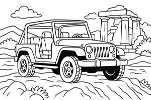 Kolorowanka Jeepy