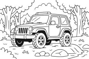Kolorowanka Jeepy