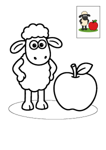 Kolorowanka Baranek Shaun