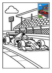 Kolorowanka Formuła 1
